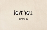 F25 - Love YOUr birthday