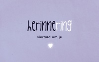 T5 - Herinnering, sieraad om je hart